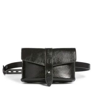 Rebecca Minkoff Black Leather Belt Bag NWT